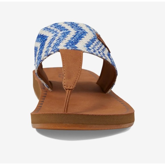 "Flojos Grace Women's Rafia Sandals, Blue, Size 5" - Picture 1 of 5